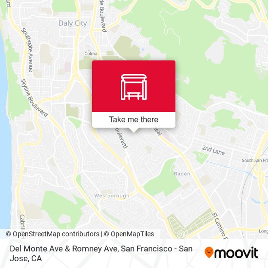 Del Monte Ave & Romney Ave map