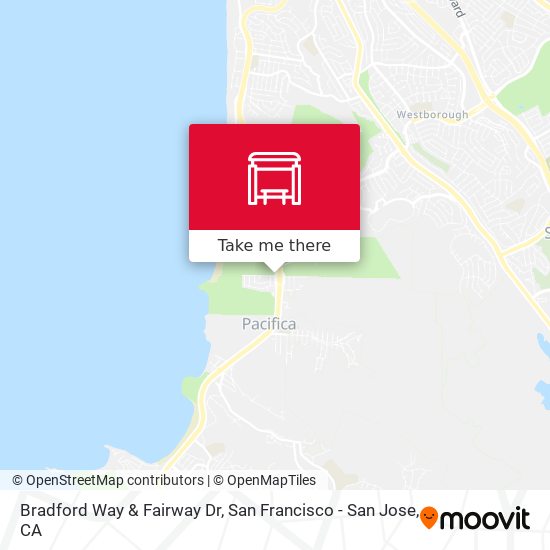 Bradford Way & Fairway Dr map