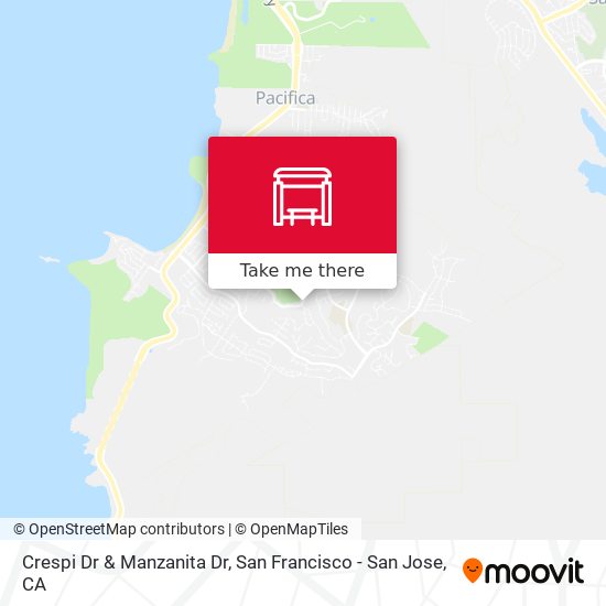 Crespi Dr & Manzanita Dr map