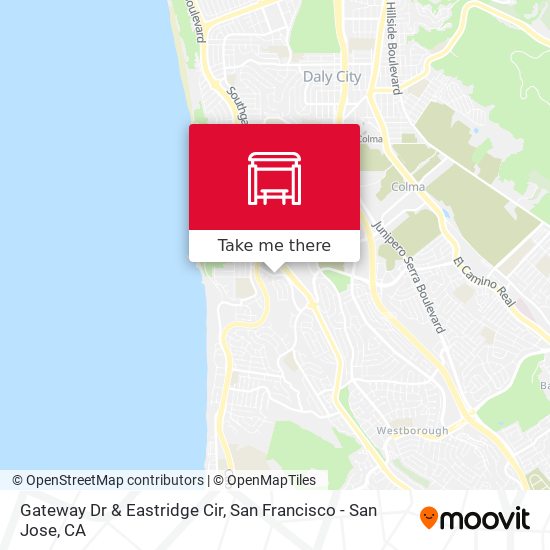 Gateway Dr & Eastridge Cir map