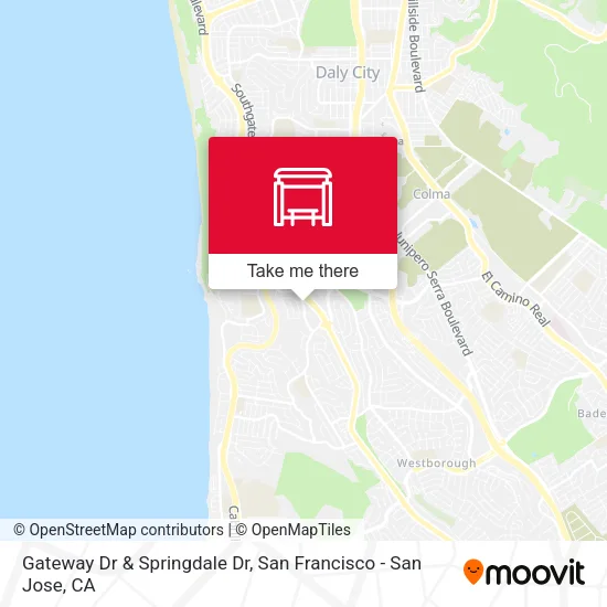 Gateway Dr & Springdale Dr map
