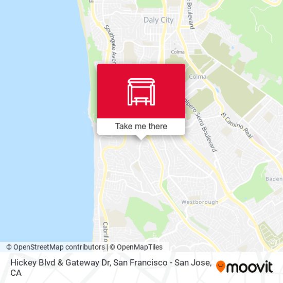Mapa de Hickey Blvd & Gateway Dr