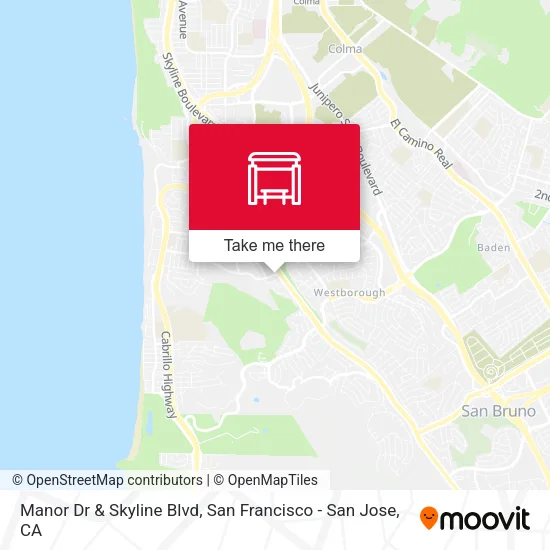 Mapa de Manor Dr & Skyline Blvd