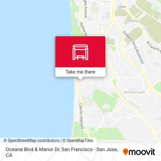 Oceana Blvd & Manor Dr map