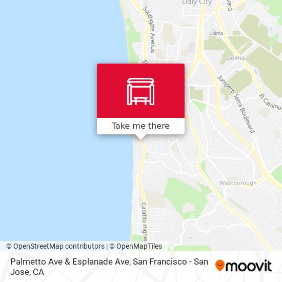 Palmetto Ave & Esplanade Ave map