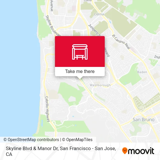 Mapa de Skyline Blvd & Manor Dr
