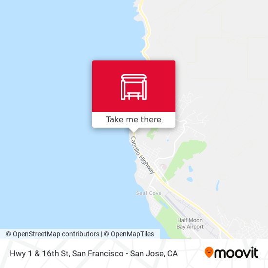 Hwy 1 & 16th St map