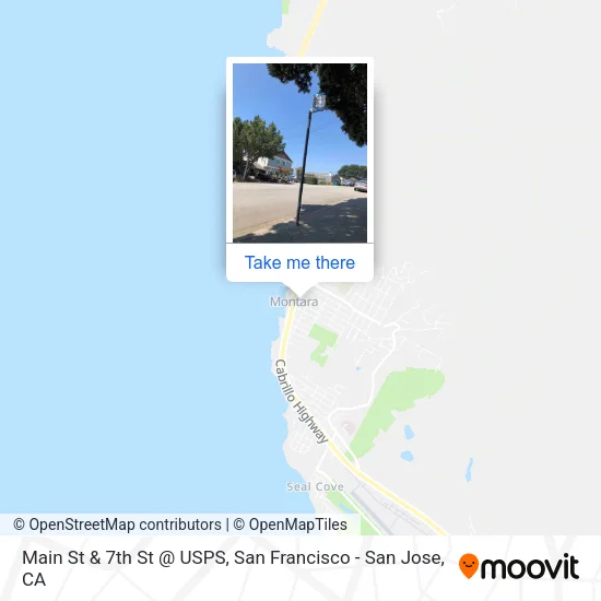 Main St & 7th St @ USPS map