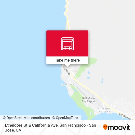 Etheldore St & California Ave map