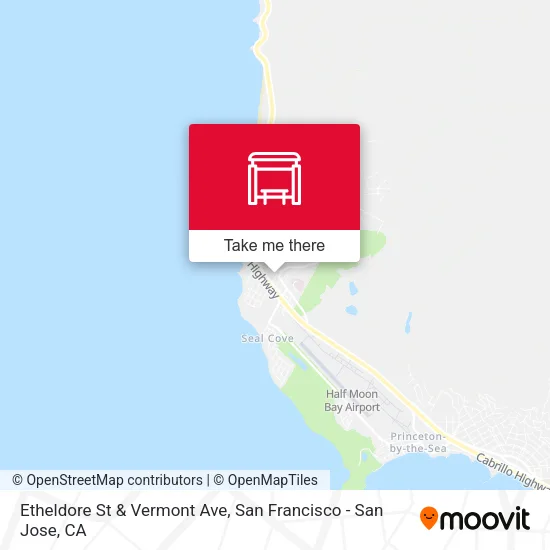 Etheldore St & Vermont Ave map
