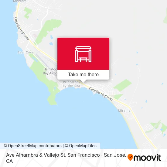 Mapa de Ave Alhambra & Vallejo St