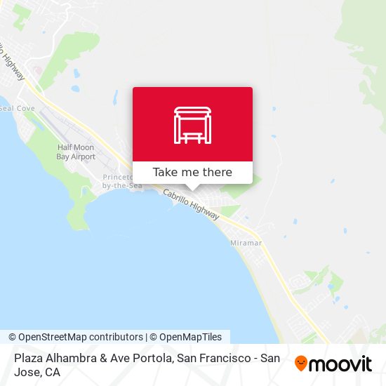 Plaza Alhambra & Ave Portola map