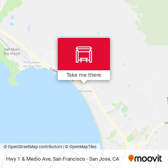 Hwy 1 & Medio Ave map