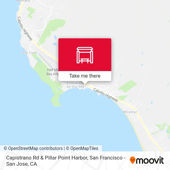 Capistrano Rd & Pillar Point Harbor map