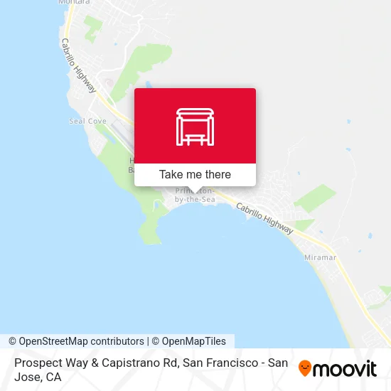 Prospect Way & Capistrano Rd map