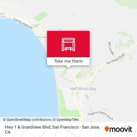 Hwy 1 & Grandview Blvd map