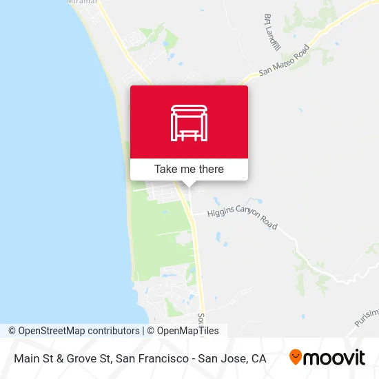 Main St & Grove St map