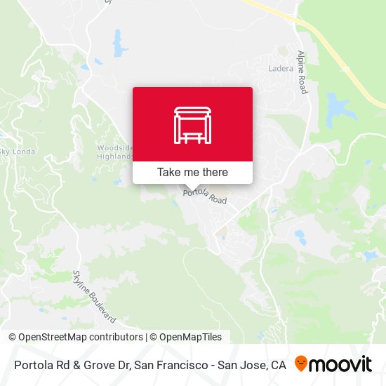 Portola Rd & Grove Dr map