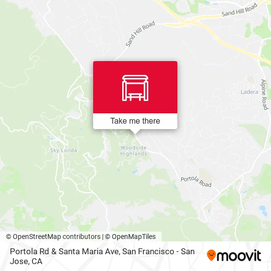 Portola Rd & Santa Maria Ave map