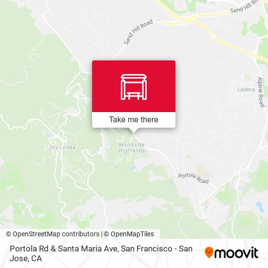 Portola Rd & Santa Maria Ave map