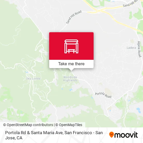 Portola Rd & Santa Maria Ave map