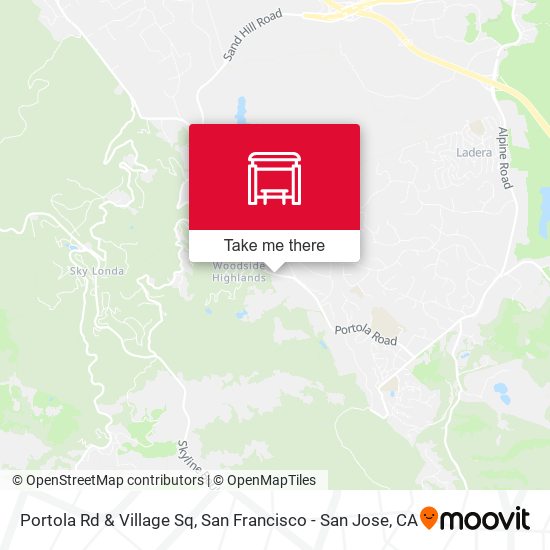 Portola Rd & Village Sq map