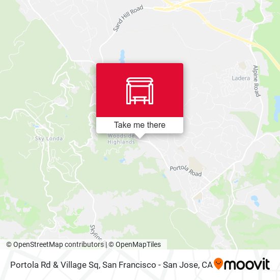Portola Rd & Village Sq map