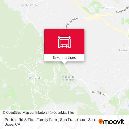 Portola Rd & First Family Farm map