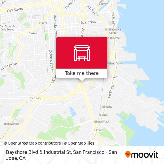 Bayshore Blvd & Industrial St map