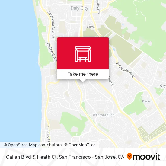 Callan Blvd & Heath Ct map