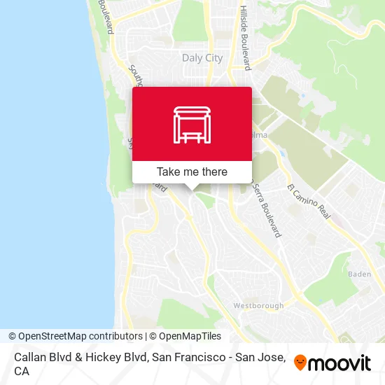 Mapa de Callan Blvd & Hickey Blvd