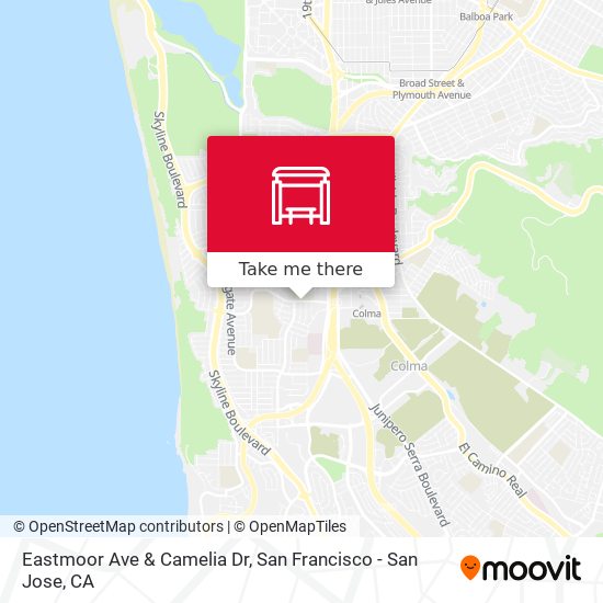 Eastmoor Ave & Camelia Dr map