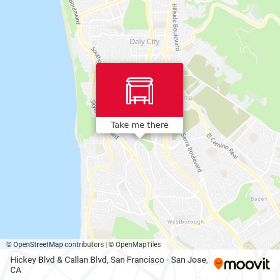 Hickey Blvd & Callan Blvd map