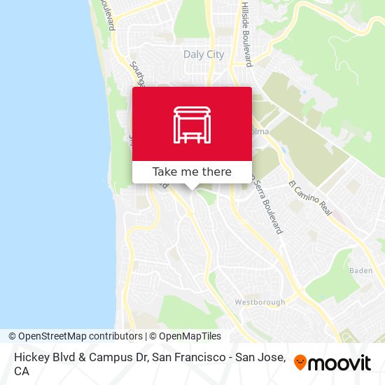 Mapa de Hickey Blvd & Campus Dr