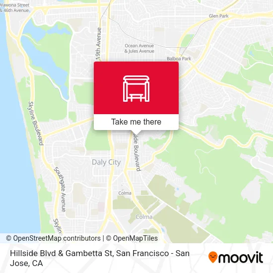 Hillside Blvd & Gambetta St map
