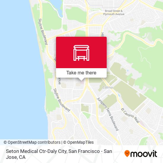 Seton Medical Ctr-Daly City map