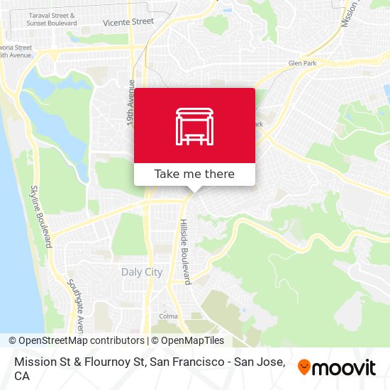 Mapa de Mission St & Flournoy St