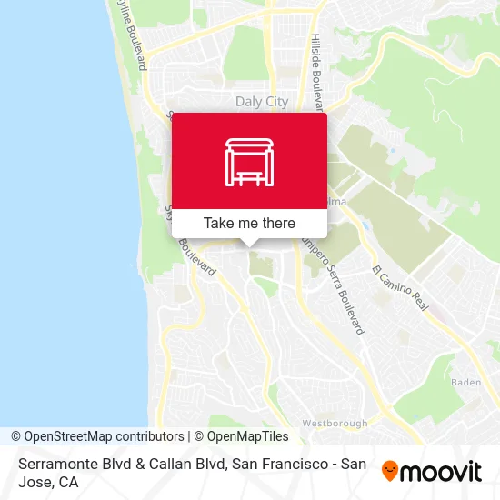 Serramonte Blvd & Callan Blvd map