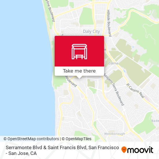 Mapa de Serramonte Blvd & Saint Francis Blvd