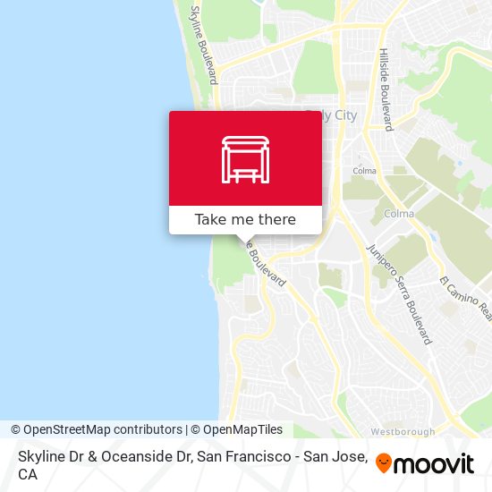 Skyline Dr & Oceanside Dr map