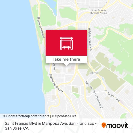 Saint Francis Blvd & Mariposa Ave map