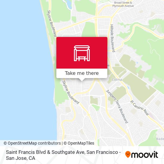 Saint Francis Blvd & Southgate Ave map