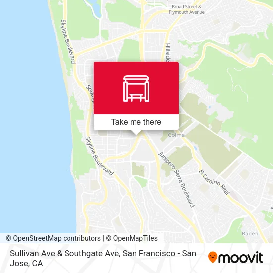 Mapa de Sullivan Ave & Southgate Ave