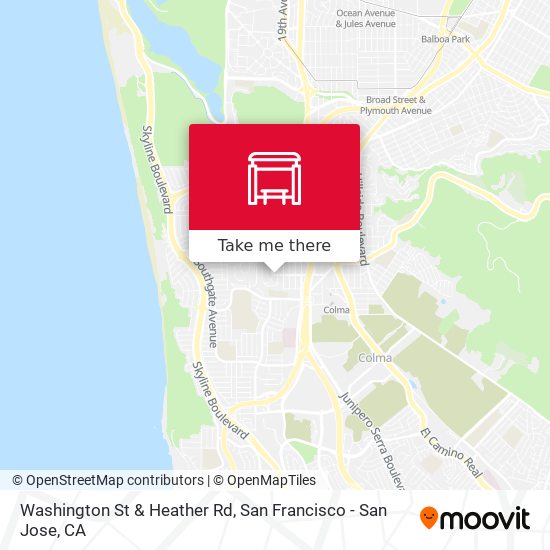 Washington St & Heather Rd map