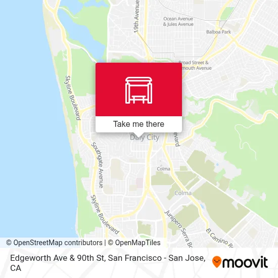Edgeworth Ave & 90th St map