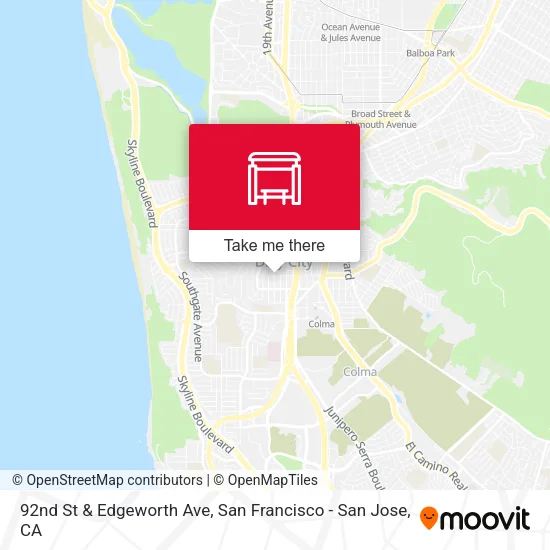 92nd St & Edgeworth Ave map