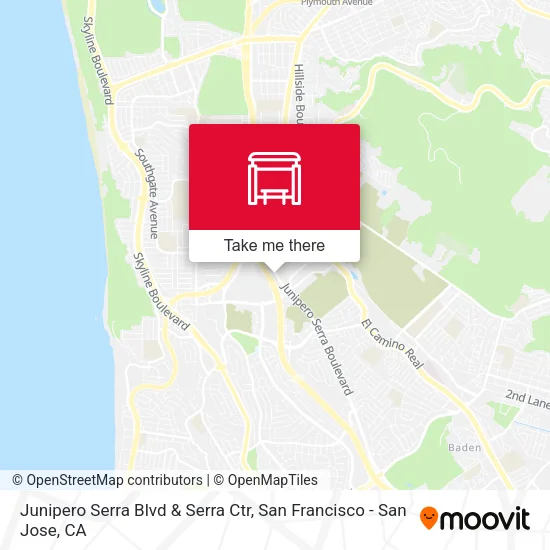 Mapa de Junipero Serra Blvd & Serra Ctr