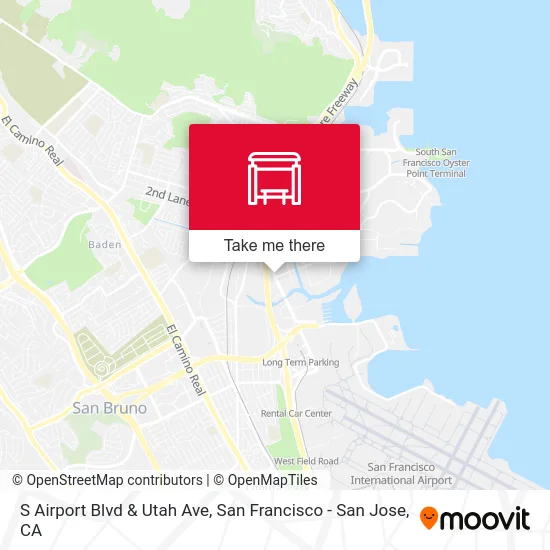S Airport Blvd & Utah Ave map