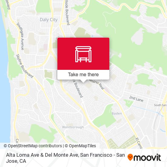 Alta Loma Ave & Del Monte Ave map