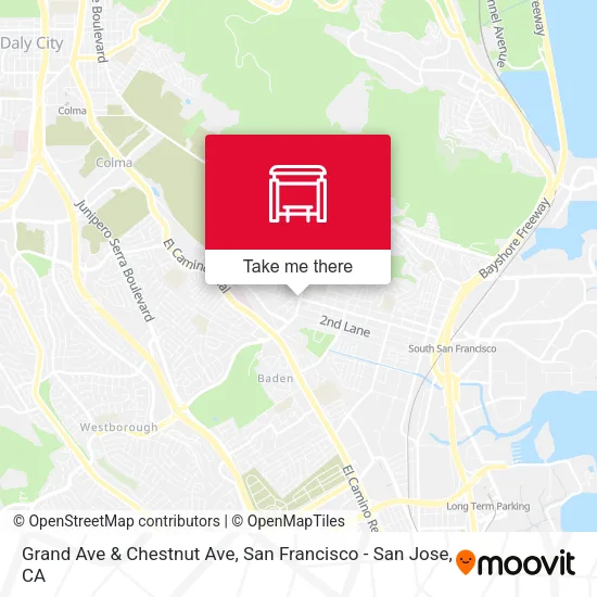 Grand Ave & Chestnut Ave map